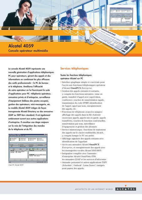 Alcatel 4059 Console opérateur multimédia - SSP Telecom Inc.