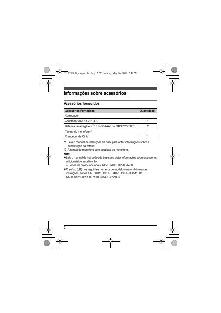 KX-TGA750LBB.pdf - Panasonic