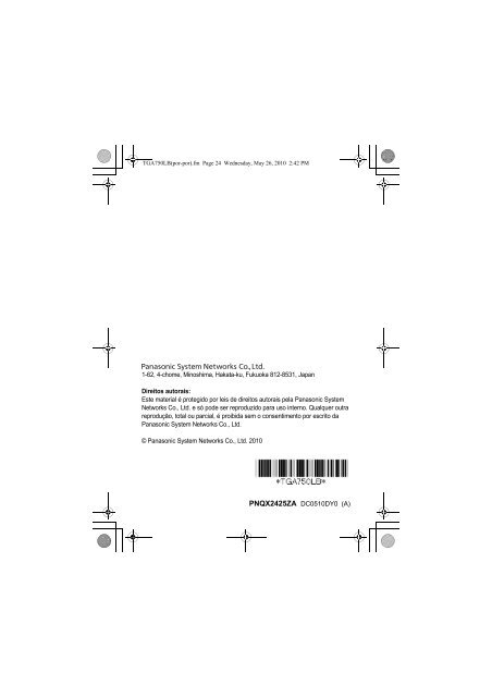 KX-TGA750LBB.pdf - Panasonic