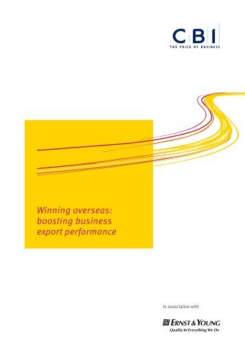 Winning overseas: boosting business export performance - CBI