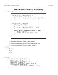 COE318 Final Exam Study Guide (2010)