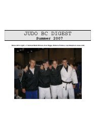 JUDO BC DIGEST