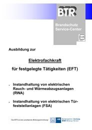 Elektrofachkraft für festgelegte Tätigkeiten - BTR Hamburg