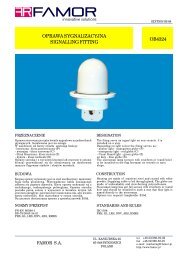 OPRAWA SYGNALIZACYJNA SIGNALLING FITTING OB4324 - Famor