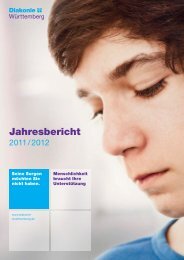 Jahresbericht 2011/2012 - Diakonie Württemberg