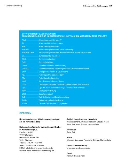 Jahresbericht 2011/2012 - Diakonie Württemberg