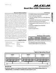 MAX9157 Quad Bus LVDS Transceiver - Maxim