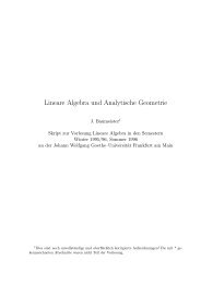 Lineare Algebra und Analytische Geometrie