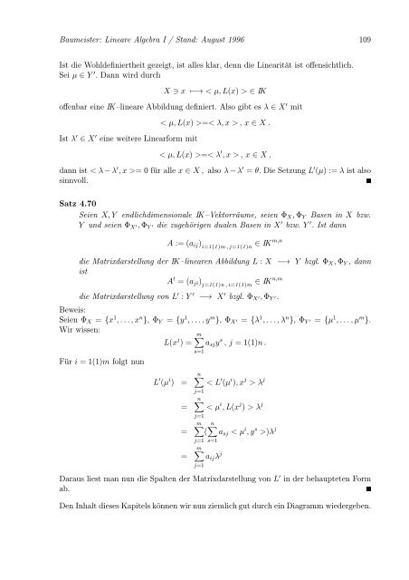 Lineare Algebra und Analytische Geometrie