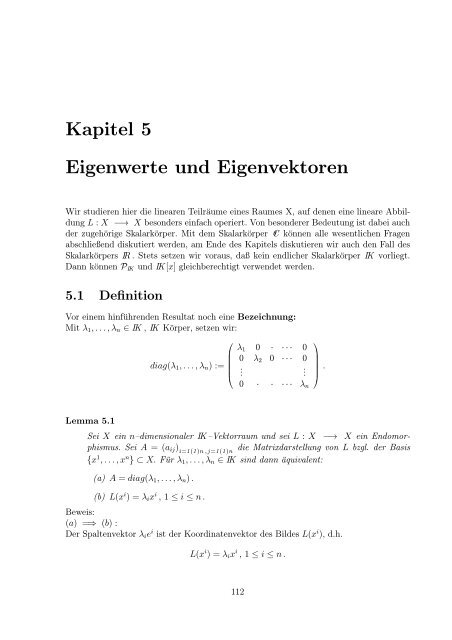 Lineare Algebra und Analytische Geometrie