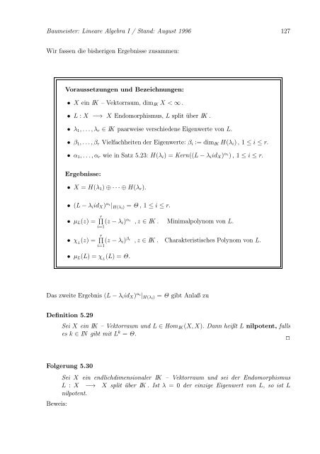 Lineare Algebra und Analytische Geometrie