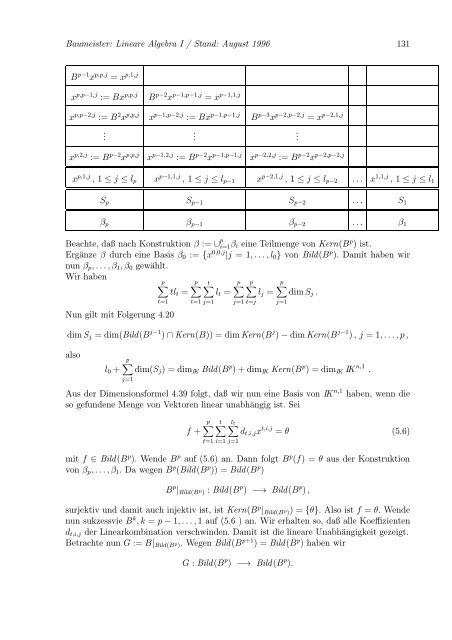 Lineare Algebra und Analytische Geometrie