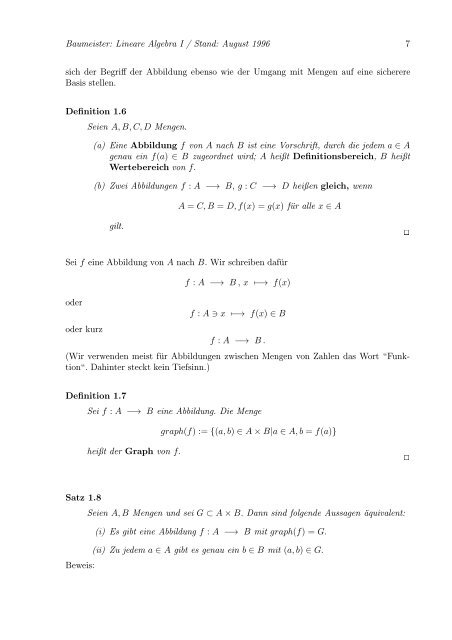 Lineare Algebra und Analytische Geometrie