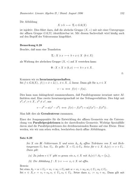 Lineare Algebra und Analytische Geometrie