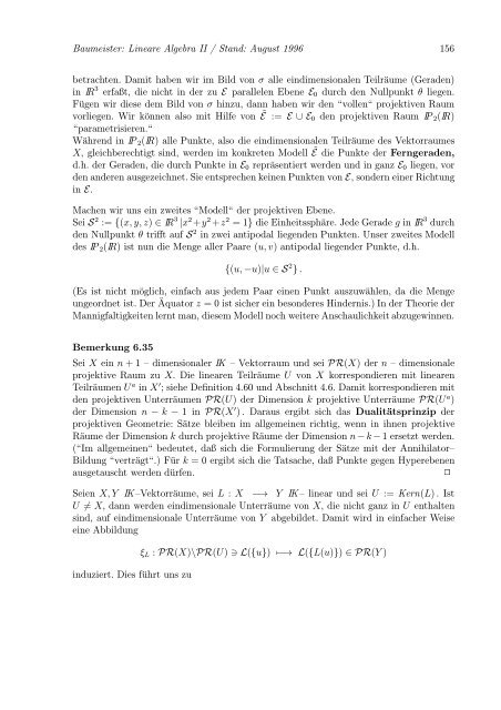 Lineare Algebra und Analytische Geometrie