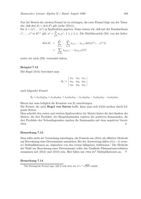 Lineare Algebra und Analytische Geometrie