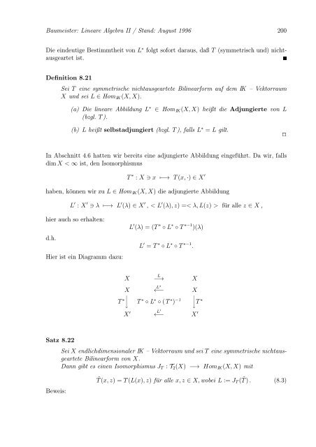 Lineare Algebra und Analytische Geometrie