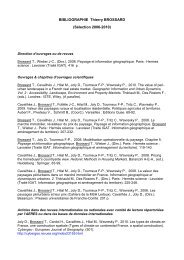 BIBLIOGRAPHIE Thierry BROSSARD (Sélection 2006-2010) - ThéMA