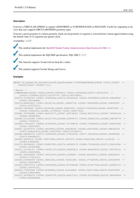 PostGIS 1.5.8 Manual - Fedora Project Packages GIT repositories