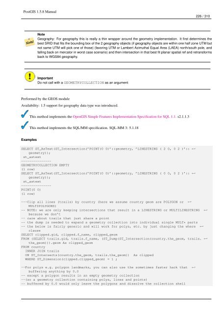 PostGIS 1.5.8 Manual - Fedora Project Packages GIT repositories