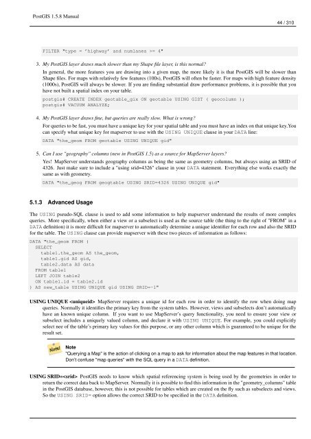 PostGIS 1.5.8 Manual - Fedora Project Packages GIT repositories