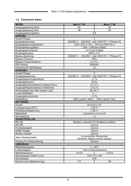 T100 Series 2-15kVA User Manual - AdPoS USV