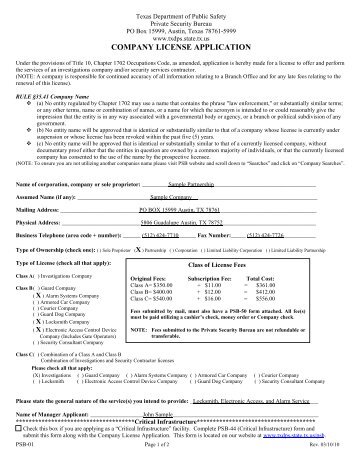 Company License Application for Partnership â Class B (PDF)