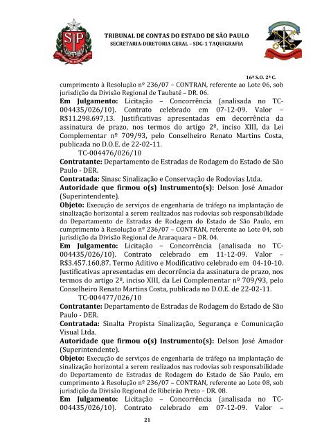 ata da 16Âª sessÃ£o ordinÃ¡ria da segunda cÃ¢mara, realizada em 31 ...