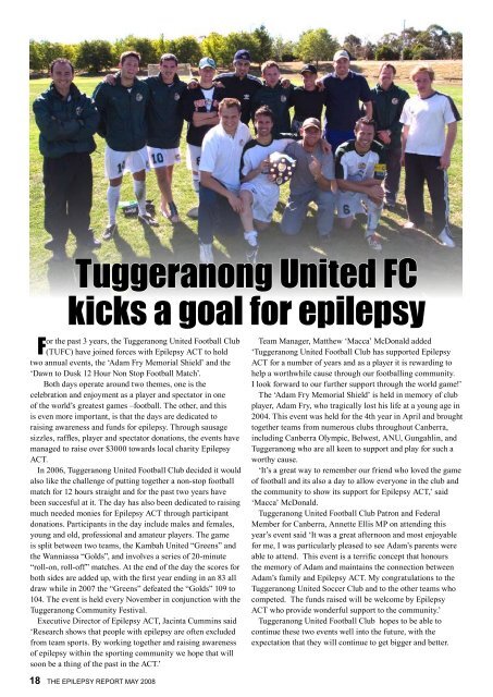 May 2008 - Epilepsy Australia