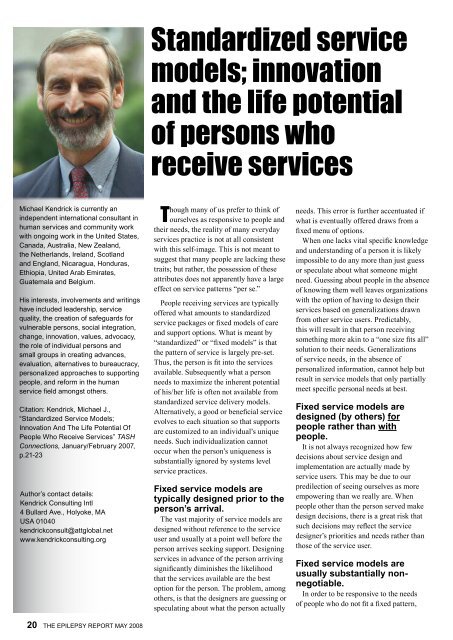 May 2008 - Epilepsy Australia