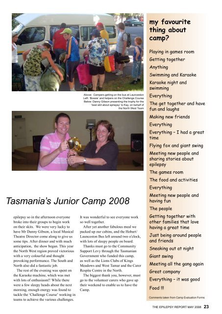 May 2008 - Epilepsy Australia