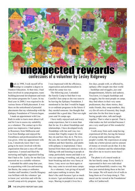 May 2008 - Epilepsy Australia