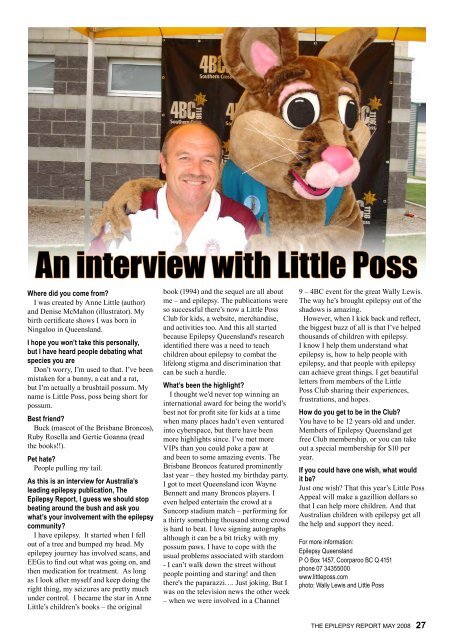 May 2008 - Epilepsy Australia