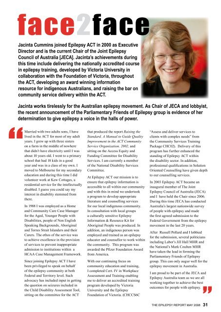 May 2008 - Epilepsy Australia
