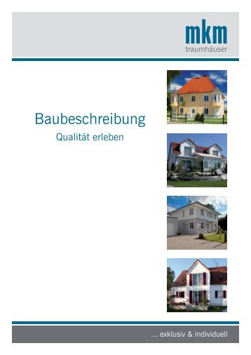 Baubeschreibung hier herunterladen - MKM Wohnbau