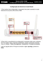 ConfiguraÃ§Ã£o de Internet em modo Router - D-Link