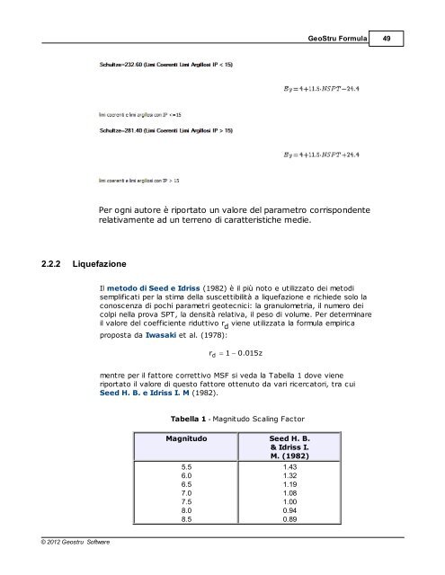 2 GeoStru Formula - GeoStru Software