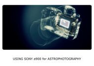 USING SONY a900 for ASTROPHOTOGRAPHY - Brayebrook ...