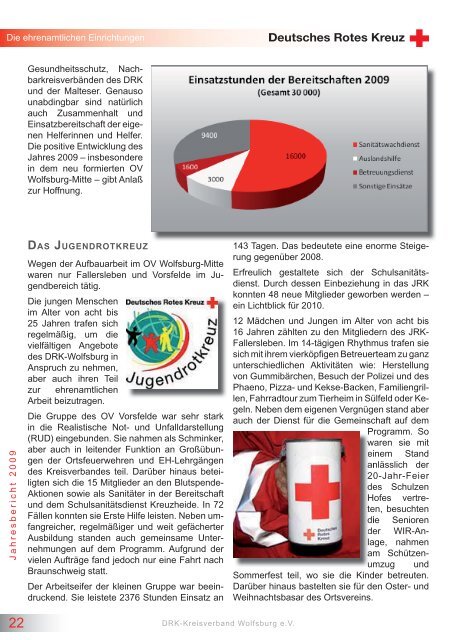 Jahresbericht 2009 - DRK-Kreisverband Wolfsburg eV - Wolfsburg