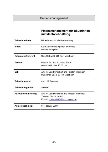 Qualifizierungsmaßnahmen - Amt für Ernährung, Landwirtschaft und ...