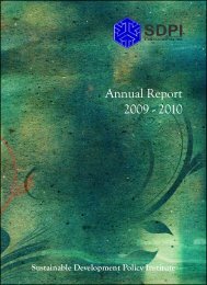 Annual Report 2009-10 - Sustainable Development Policy Institute