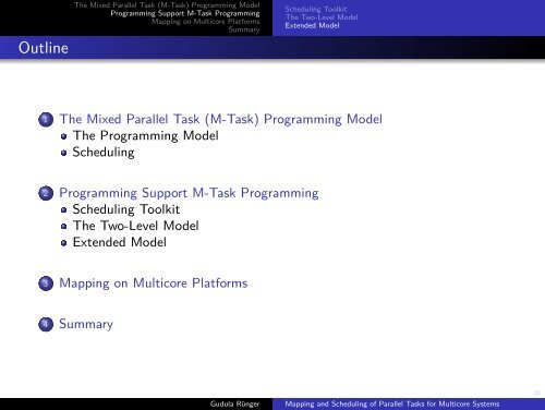 Mapping and Scheduling of Parallel Tasks for ... - ComplexHPC.org