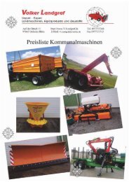 Preisliste Kommunaltechnik - Landgraf