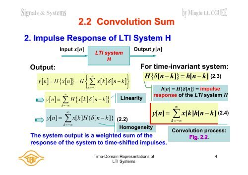 2. Time-Domain Representations of LTI Systems