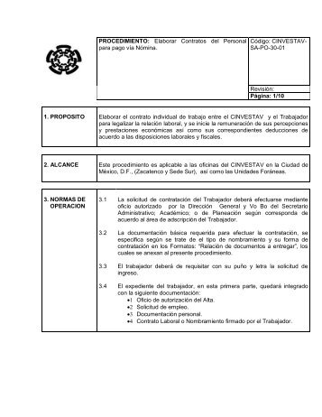 Manual de Procedimientos de la SecretarÃ­a de Recursos Humanos