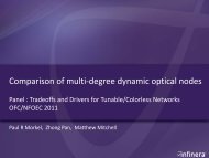 Comparison of Multi-Degree Dynamic Optical Nodes - Infinera