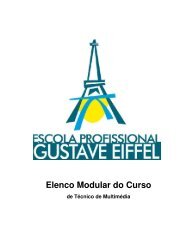 Elenco Modular do Curso - Escola Profissional Gustave Eiffel