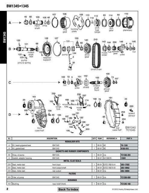 Transfer Case Parts - A & Reds