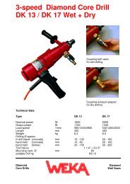 3-speed Diamond Core Drill DK 13 / DK 17 Wet + Dry - Ultradia