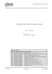 VS1000+1003 VoIP Speaker Phone - VLSI Solution